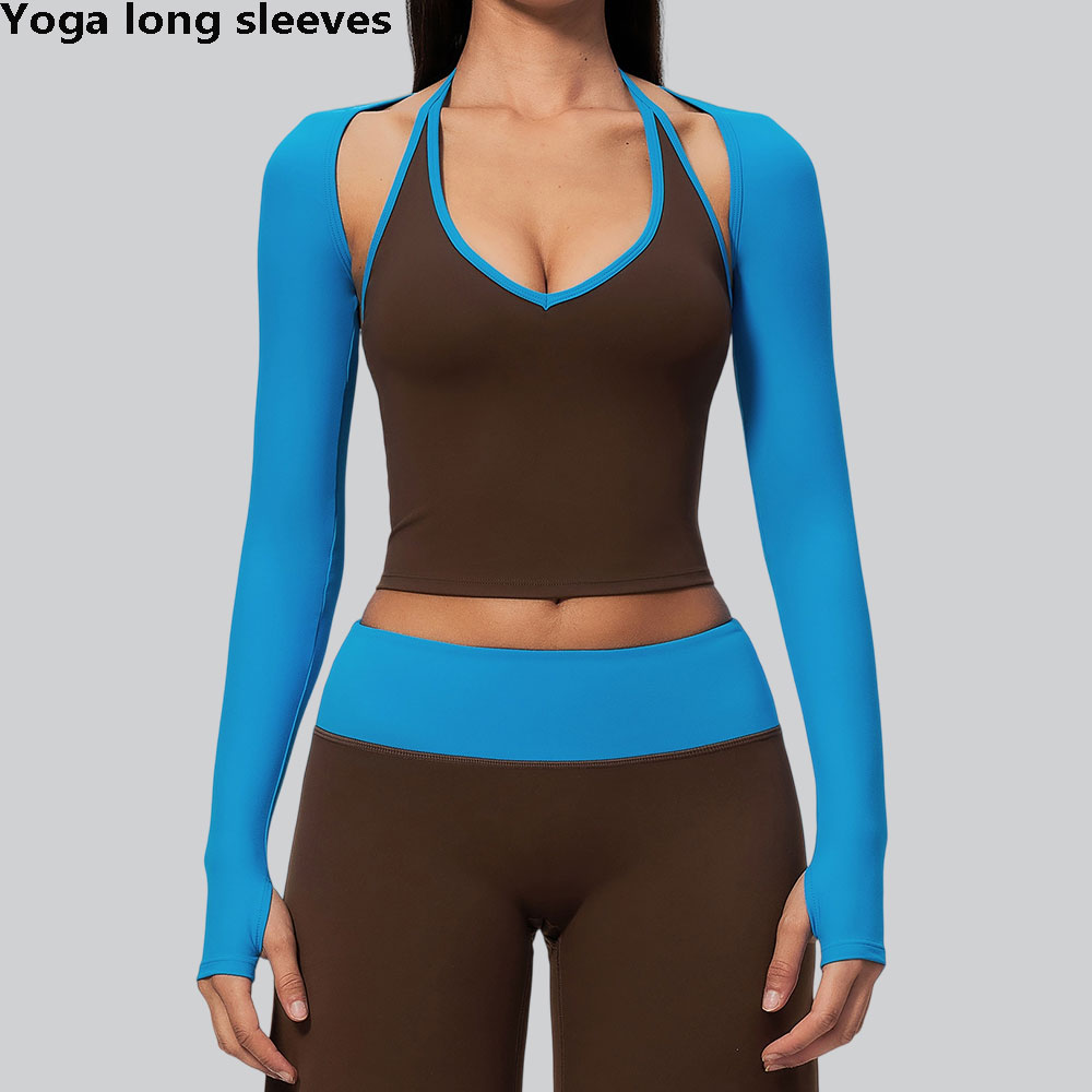 Pilates Yoga And Gym - Atasan Olahraga Wanita Lengan Panjang, Baju