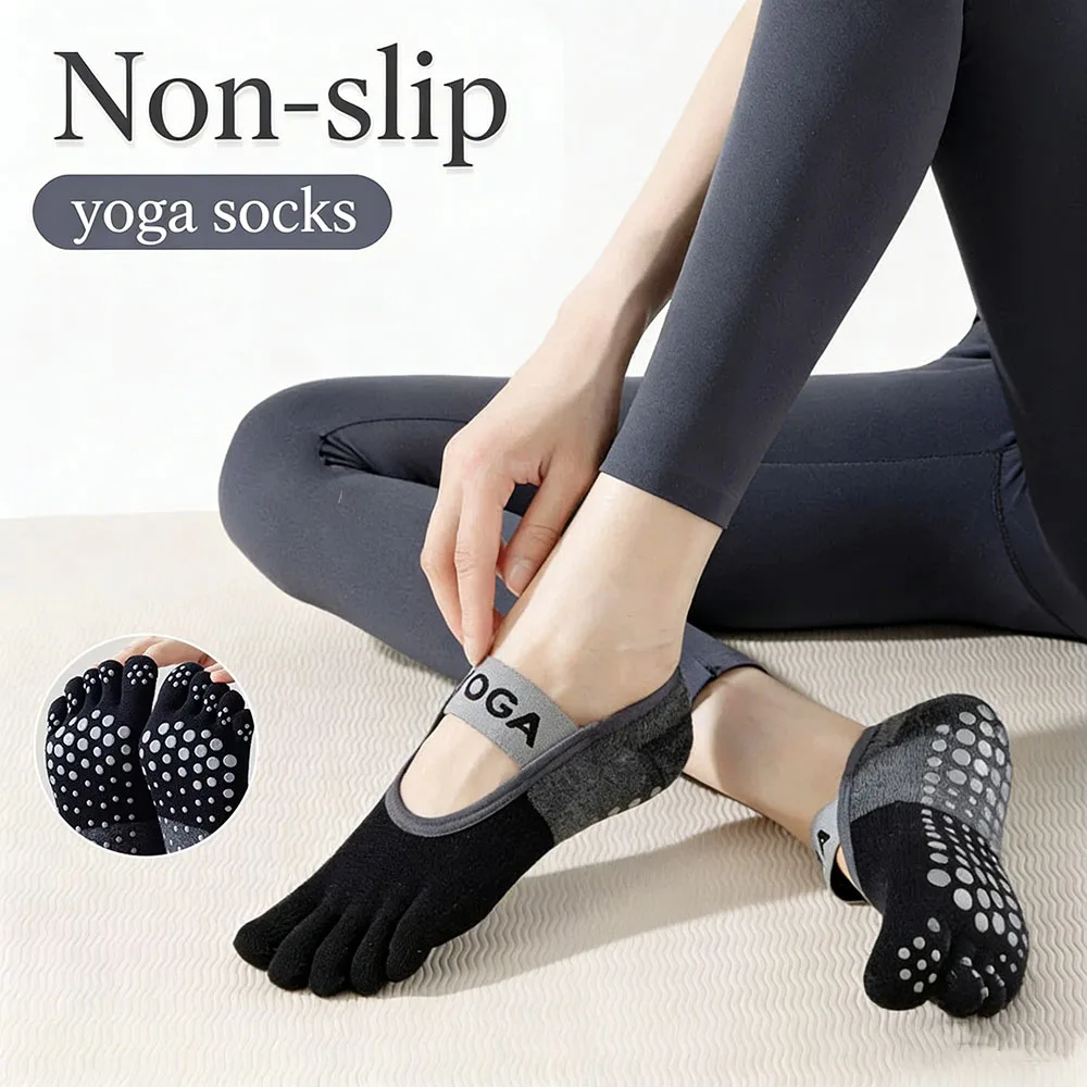 Youtube Yoga Pilates - 1 Pasang Kaus Kaki Lima Jari