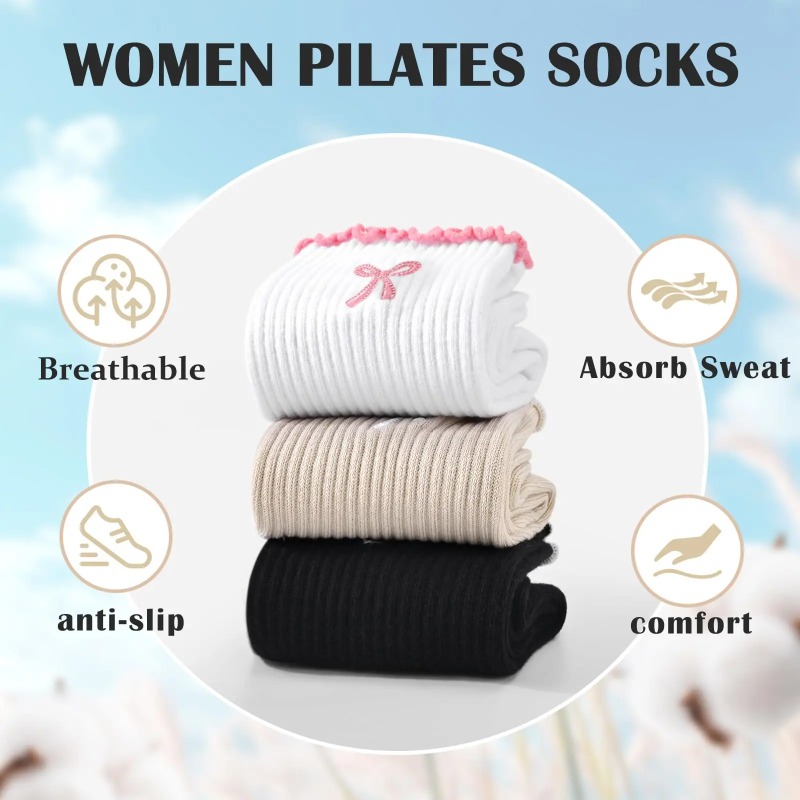 Pilates With Yoga - Kaus Kaki Yoga Profesional, Tali Katun
