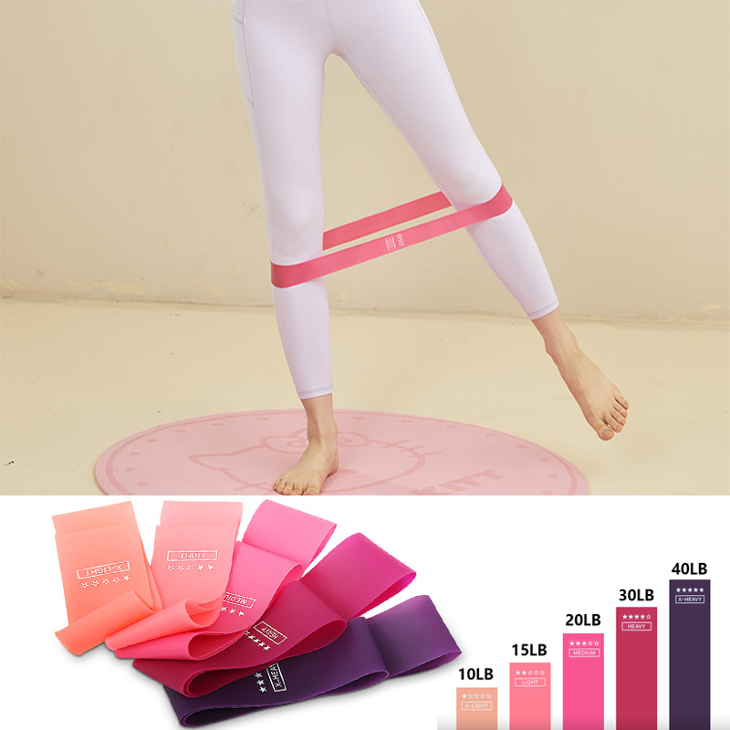 Pilates Yoga Ring Exercises - Olahraga Yoga Resistance Loop Band Binaraga