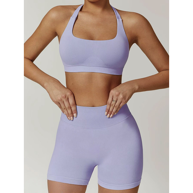 Pilates Yoga Kit - Stelan Olahraga Bra dan Celana Pendek