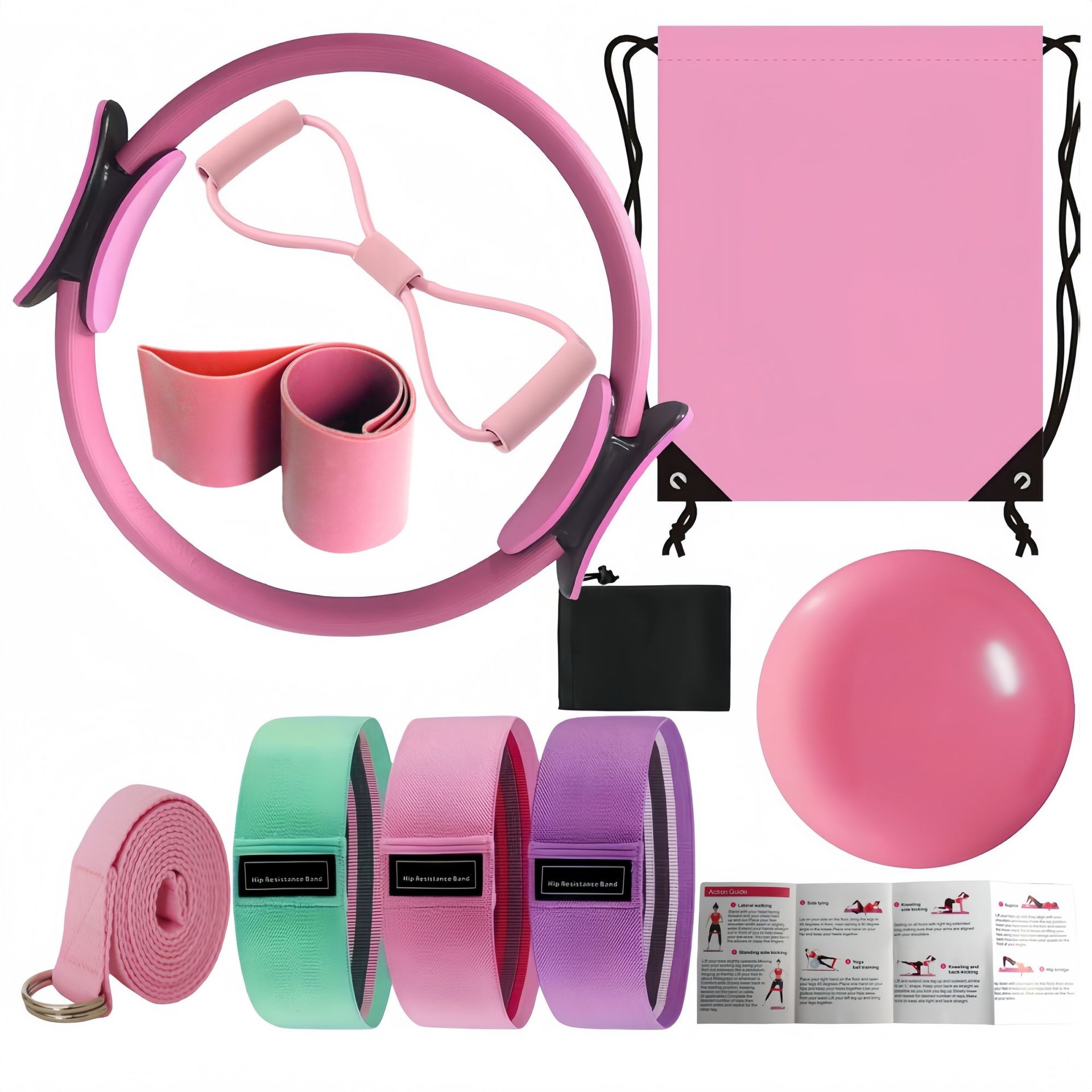Pilates Yoga Combined - Set Kombinasi Yoga Pilates 10-potong Baru