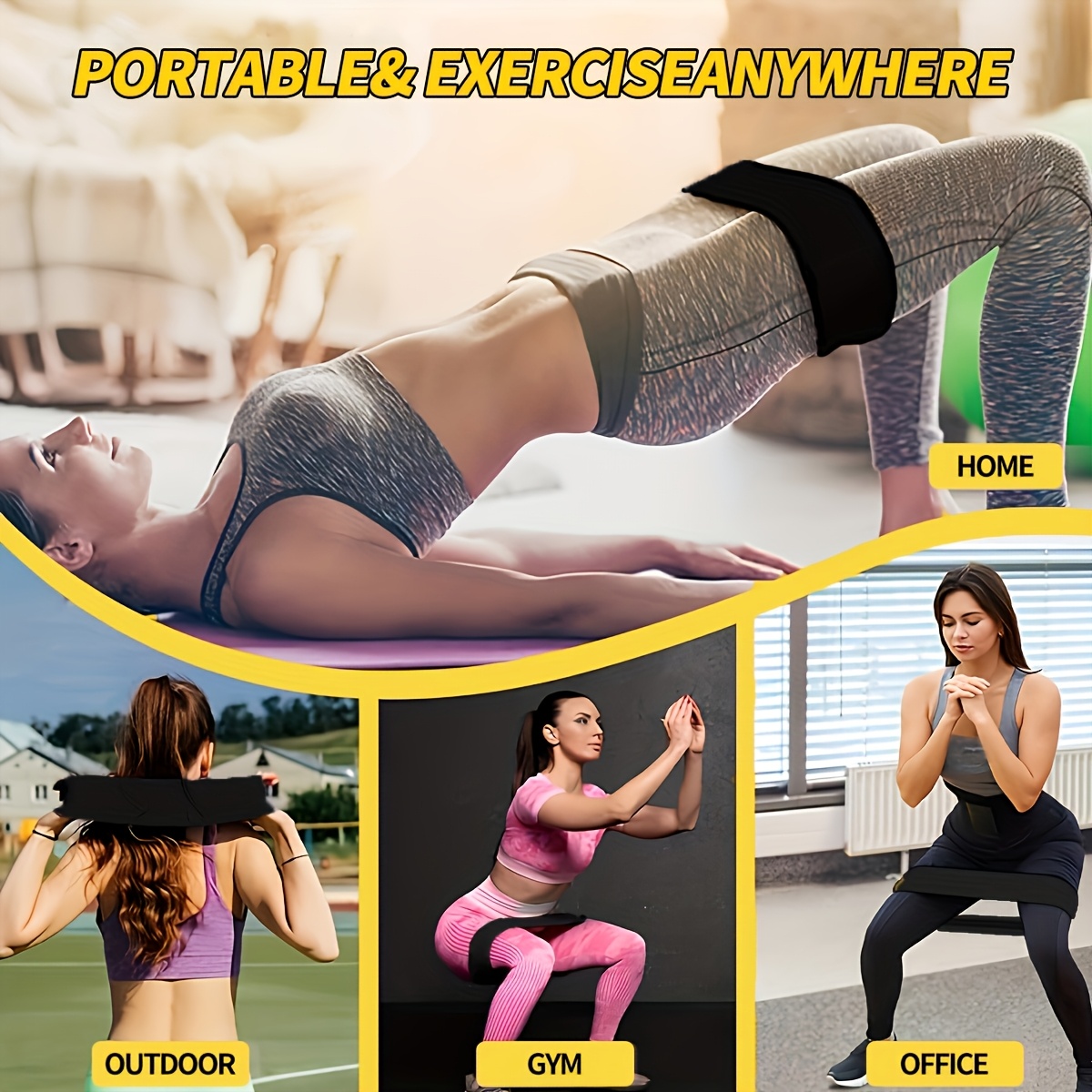 3PCS Set Tali Resistensi, Tali - Pilates Yoga Kit ulasan dan harga