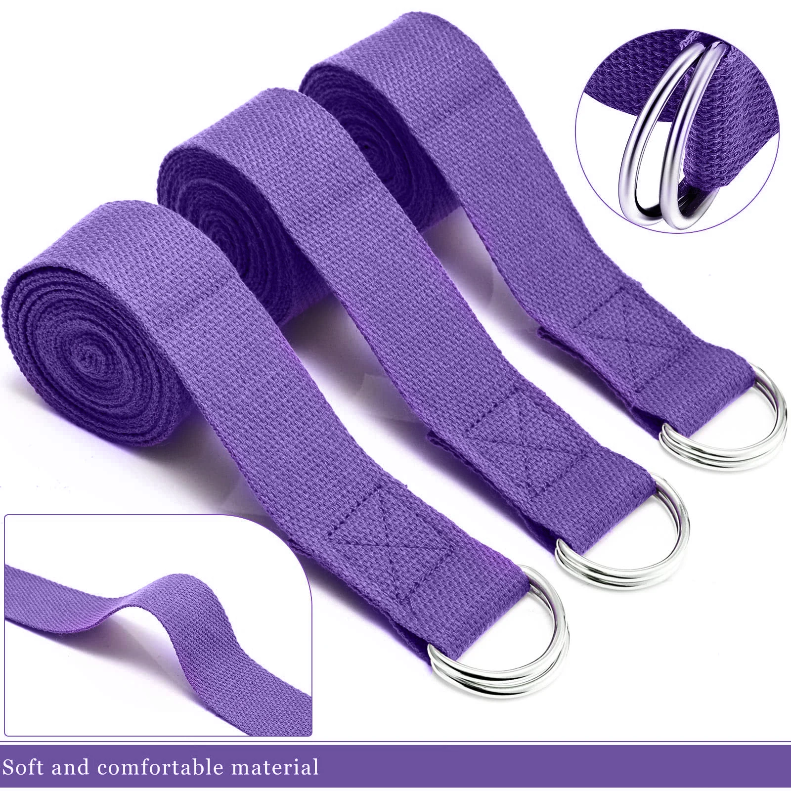 183*3.8Cm Tali Yoga Katun Lati - Pilates Yoga Ring Exercises ulasan dan harga
