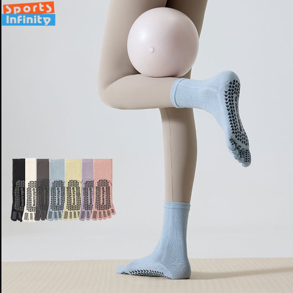 Kaos Kaki Yoga Lima Jari Anti  - Youtube Yoga Pilates ulasan dan harga