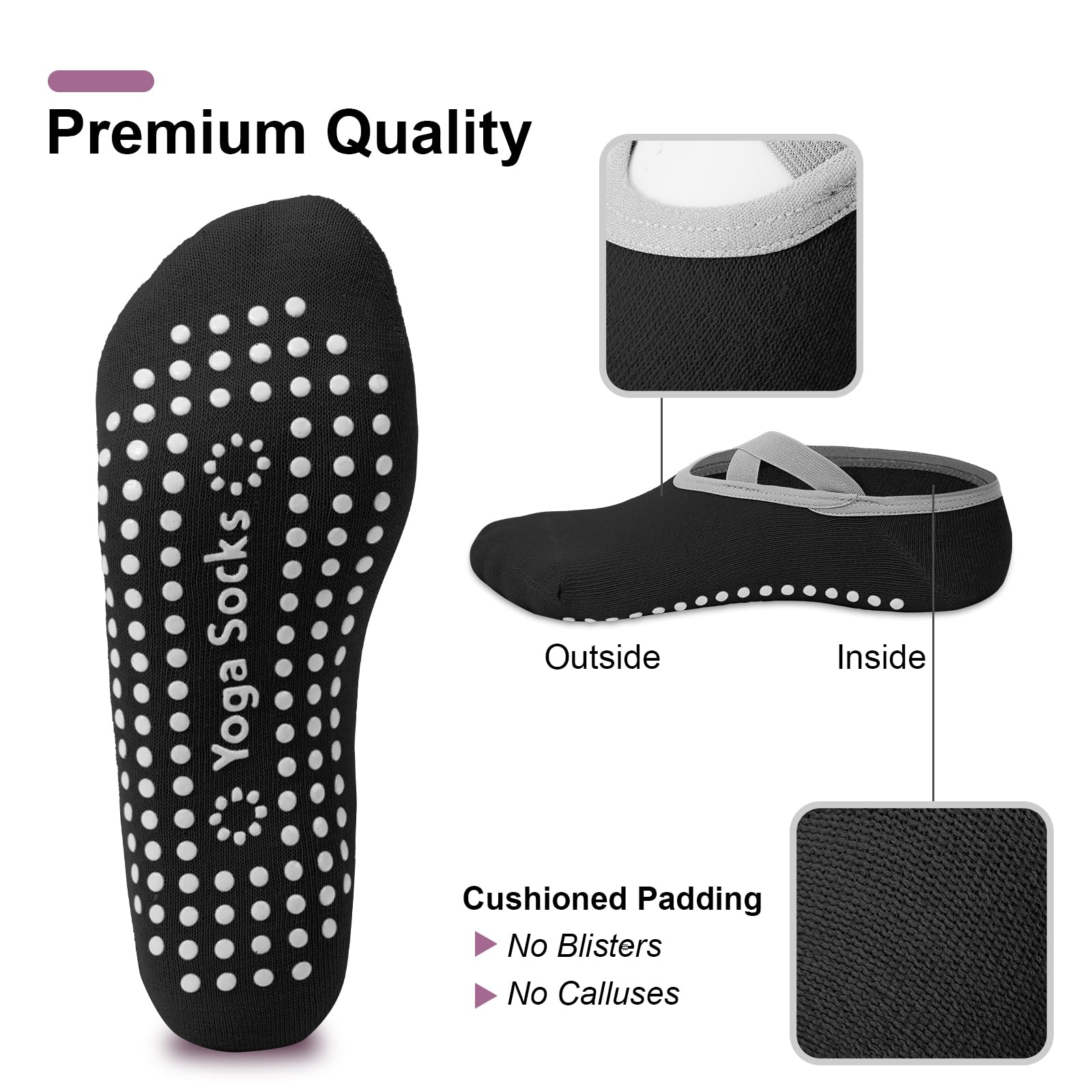 4-Pasang Kaus Kaki Pilates Wan - Pilates Yoga Kit ulasan dan harga