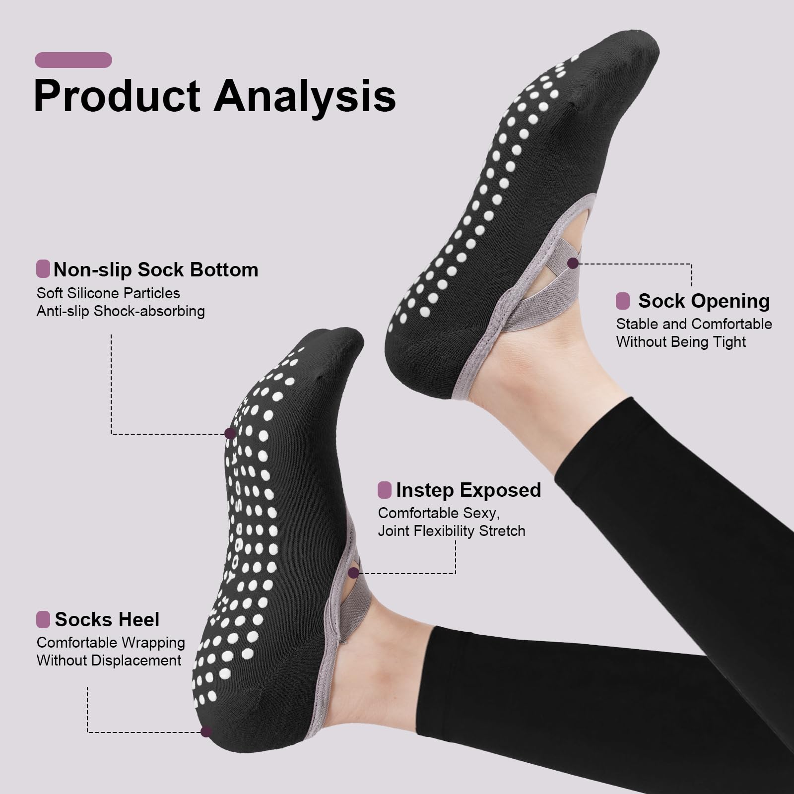 4-Pasang Kaus Kaki Pilates Wan - Pilates Yoga Kit ulasan dan harga