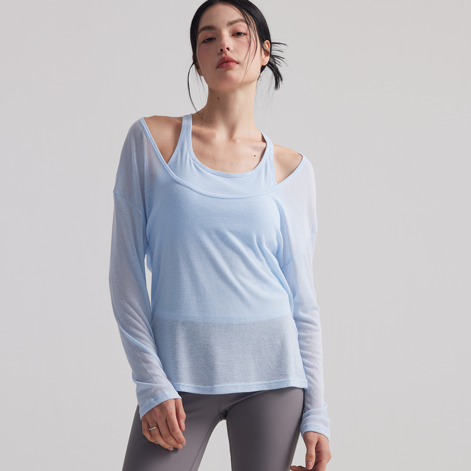 Atasan Tunik Yoga Lengan Panja - Pilates Yoga And Gym ulasan dan harga