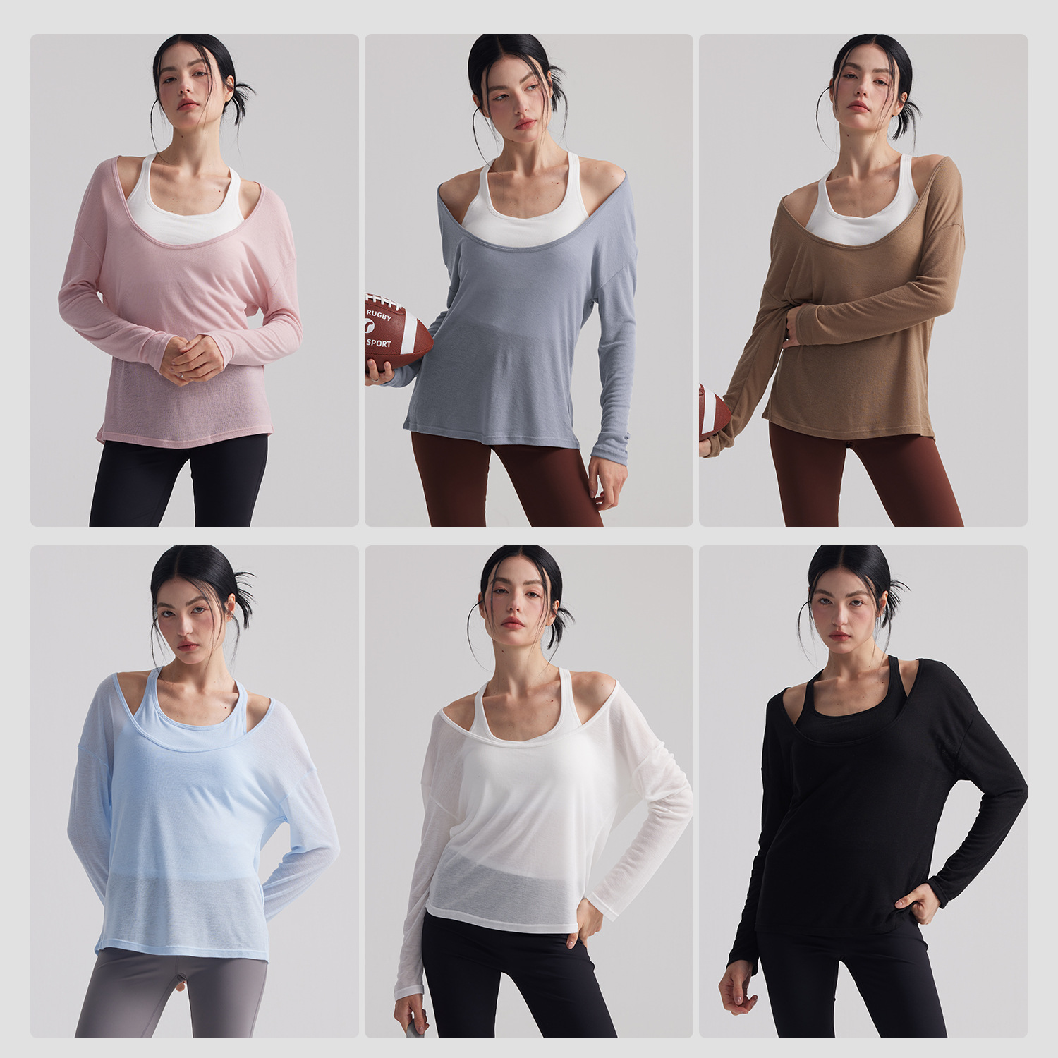 Atasan Tunik Yoga Lengan Panja - Pilates Yoga And Gym ulasan dan harga