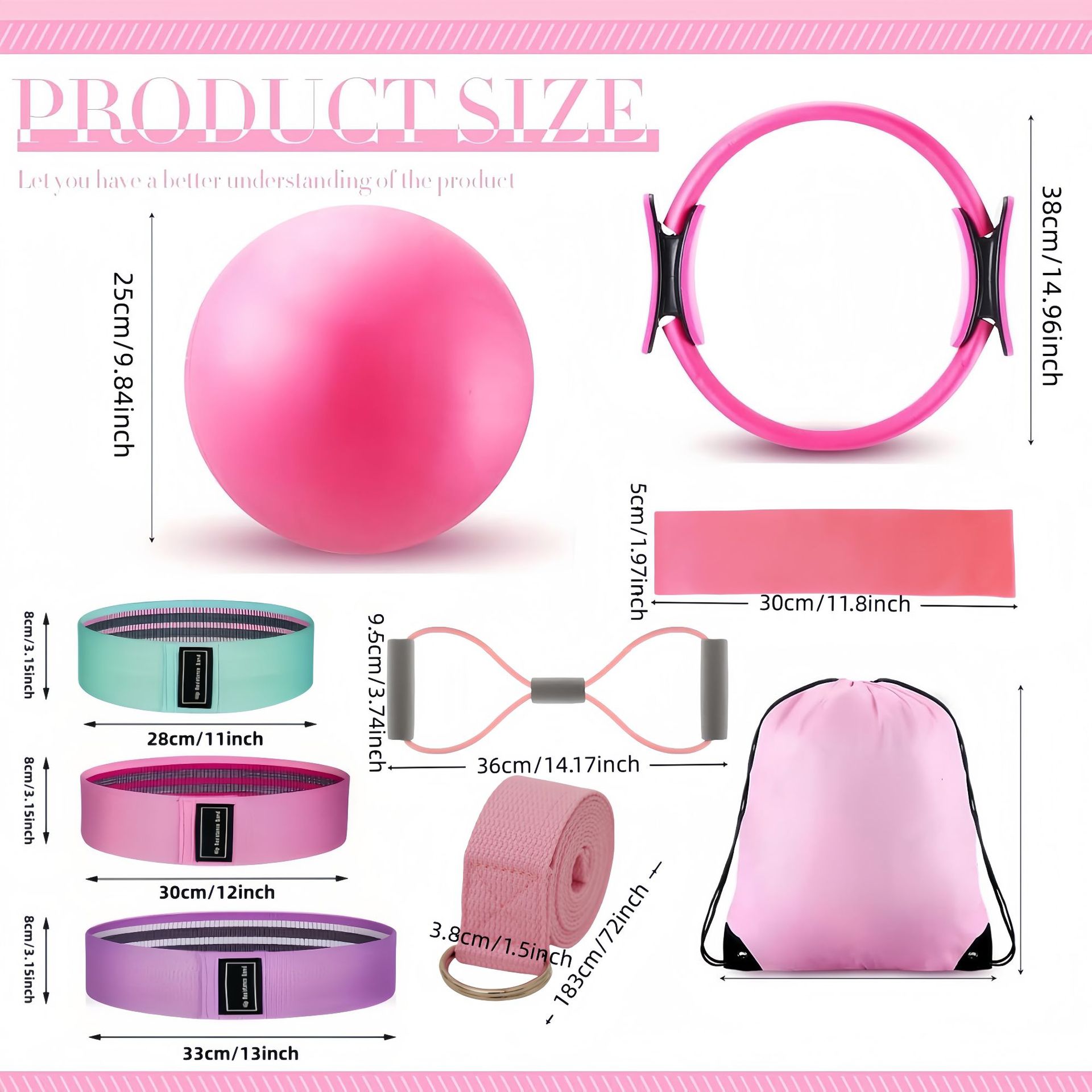 Set Kombinasi Yoga Pilates 10- - Pilates Yoga Combined ulasan dan harga