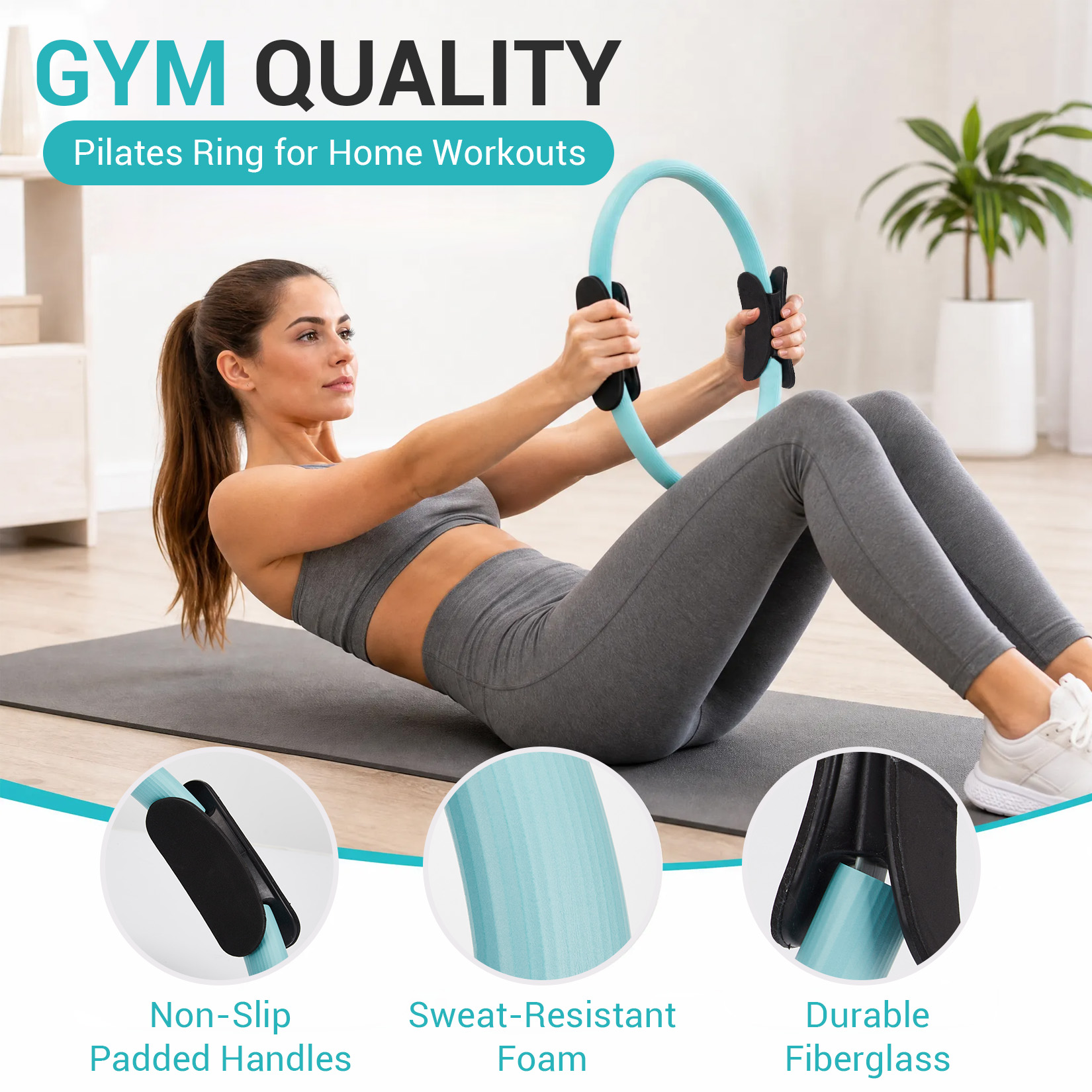 Set Latihan Pilates, Ring Pila - Pilates Yoga Ring Exercises ulasan dan harga